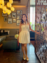 Load image into Gallery viewer, Plumeria dress in white