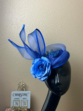 Load image into Gallery viewer, Christine hat, derby hat, hat matching dress, wedding hat, Kentucky hat, Ascot hat, mother of bride hat, mother of groom hat, church hat, headpiece, occasions hat, hat matching dress, bead hat,