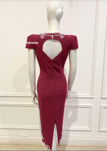 Load image into Gallery viewer, Linda dress in darker Red