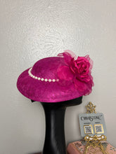 Load image into Gallery viewer, Queen hat in fuchsia