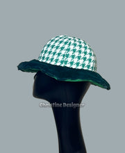 Load image into Gallery viewer, Free Romantic green fur hat matching coat, unique handmade -lined lighter green flannel