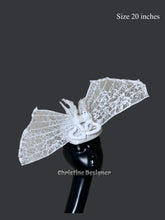 Load image into Gallery viewer, WINGS OF LOVE - wedding/ bridal hat, pearl hat