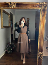 Load image into Gallery viewer, Taryn blazer dress in Brown