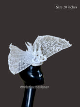 Load image into Gallery viewer, WINGS OF LOVE - wedding/ bridal hat, pearl hat