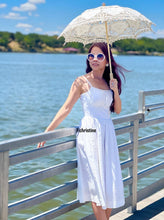 Load image into Gallery viewer, Lana Dress in white solid cotton