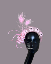 Load image into Gallery viewer, Pink halo facisnator matching dress