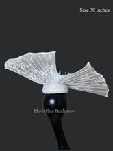 Load image into Gallery viewer, WINGS OF LOVE - wedding/ bridal hat, pearl hat