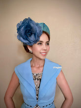 Load image into Gallery viewer, Turquouse halo facisnator matching dress