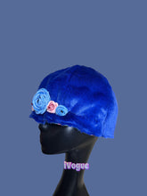 Load image into Gallery viewer, Halo winter hat matching Audrey blue coat