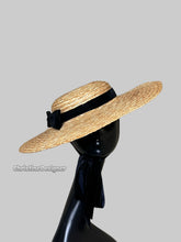 Load image into Gallery viewer, Casual bow straw hat