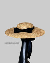 Load image into Gallery viewer, Casual bow straw hat