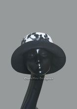 Load image into Gallery viewer, Black wool felt, fur hat matching coat