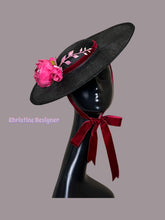 Load image into Gallery viewer, Romantic party hat, ascot hat, derby hat, wedding guest hat