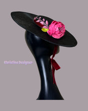 Load image into Gallery viewer, Romantic party hat, ascot hat, derby hat, wedding guest hat