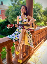 Load image into Gallery viewer, Marilyn dress in sunflower printed