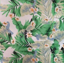 Load image into Gallery viewer, Laura Dress in Solid cotton Tropical Leaves size S - Shop women style vintage, Audrey Hepburn jackets online -Christine
