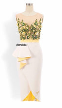 Load image into Gallery viewer, Eva dress in White Embroidered and Beads