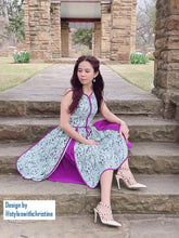 Load image into Gallery viewer, Lobell Dress in Bloom flower silk cotton - Shop women style vintage, Audrey Hepburn jackets online -Christine