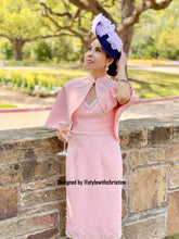 Load image into Gallery viewer, Susana dress in pink matching cape