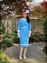 Load image into Gallery viewer, Casa dress in solid Blue white