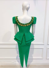 Load image into Gallery viewer, Natalie dress in Green - Shop women style vintage, Audrey Hepburn jackets online -Christine
