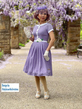 Load image into Gallery viewer, Layla Dress in Polka Dots Rayon - Shop women style vintage, Audrey Hepburn jackets online -Christine