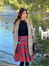 Load image into Gallery viewer, Lola Coat in Tweed fur neck collar