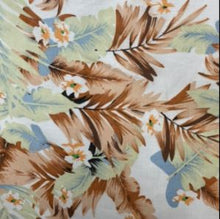 Load image into Gallery viewer, Laura Dress in Solid cotton Tropical Leaves size S - Shop women style vintage, Audrey Hepburn jackets online -Christine