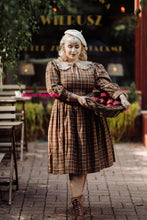 Load image into Gallery viewer, Loren Dress in Autumn Plaid Brown