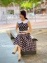 Load image into Gallery viewer, Sabrina Dress in polka dots