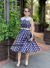 Load image into Gallery viewer, Sabrina Dress in polka dots