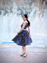 Load image into Gallery viewer, Sabrina Dress in polka dots