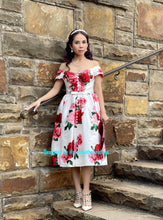 Load image into Gallery viewer, Diana Gown in Roses Printed