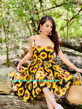 Load image into Gallery viewer, Suria dress in sunflower printed