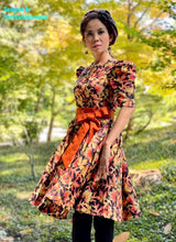 Load image into Gallery viewer, Abiel Dress in Maple leaf
