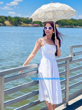 Load image into Gallery viewer, Lana Dress in White “Dotted Swiss" size S