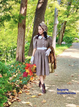 Load image into Gallery viewer, Ellie Dress in Tweed hoods Tooths Brown