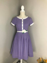 Load image into Gallery viewer, Layla Dress in Polka Dots size S - Shop women style vintage, Audrey Hepburn jackets online -Christine
