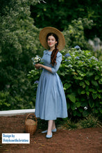 Load image into Gallery viewer, Kennedy Dress in Linen - Shop women style vintage, Audrey Hepburn jackets online -Christine