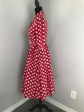 Load image into Gallery viewer, Kathy Dress in Red White Polka Dots - Shop women style vintage, Audrey Hepburn jackets online -Christine