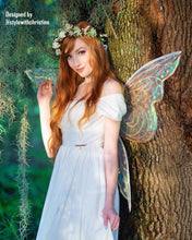 Load image into Gallery viewer, Caroline Dress in White Taffeta - Shop women style vintage, Audrey Hepburn jackets online -Christine