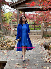 Load image into Gallery viewer, Audrey coat in Blue size S