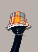 Load image into Gallery viewer, orange wool felt, white fur hat matching coat
