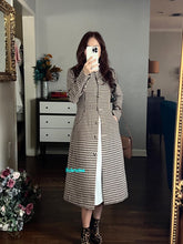 Load image into Gallery viewer, Irina Fall Coat in Hounds Tooths Brown
