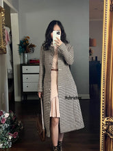 Load image into Gallery viewer, Irina Fall Coat in Hounds Tooths Brown
