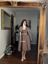 Load image into Gallery viewer, Taryn blazer dress in Brown
