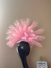 Load image into Gallery viewer, Pink feather hat princess style
