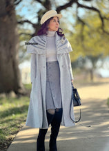 Load image into Gallery viewer, Elizabeth dress in grey matching cape
