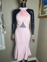 Load image into Gallery viewer, Rose Halter Cocktail Dress in Pink
