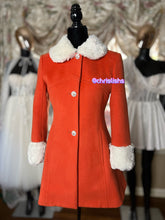Load image into Gallery viewer, Kelly coat in red orange collar fur
